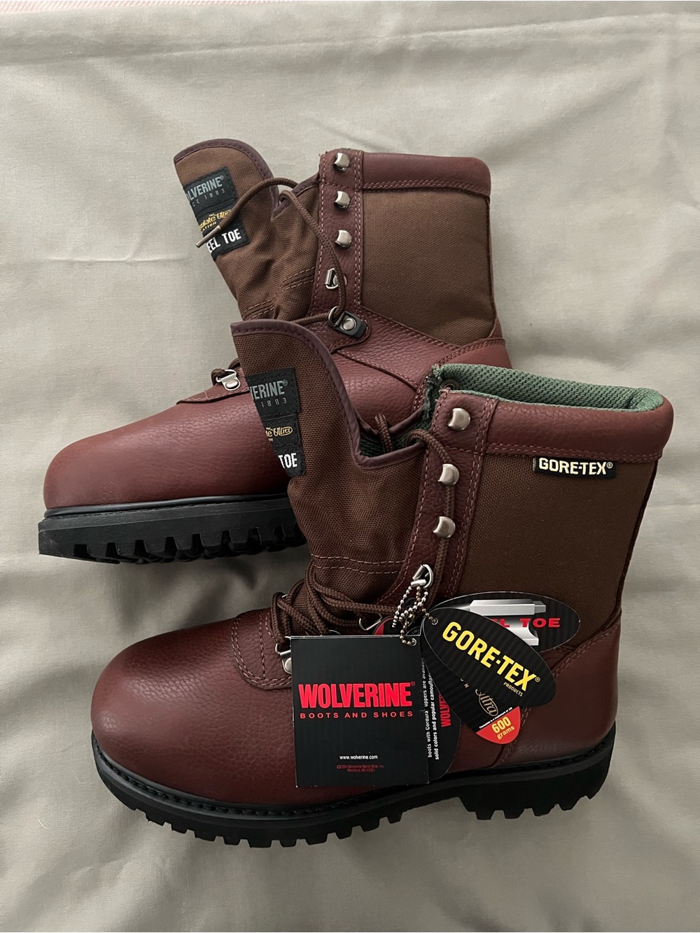 Wolverine Gortex Thinsulate Steel Toe Work Boots W03868